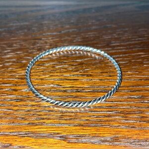 Sterling Silver Cable Bangle